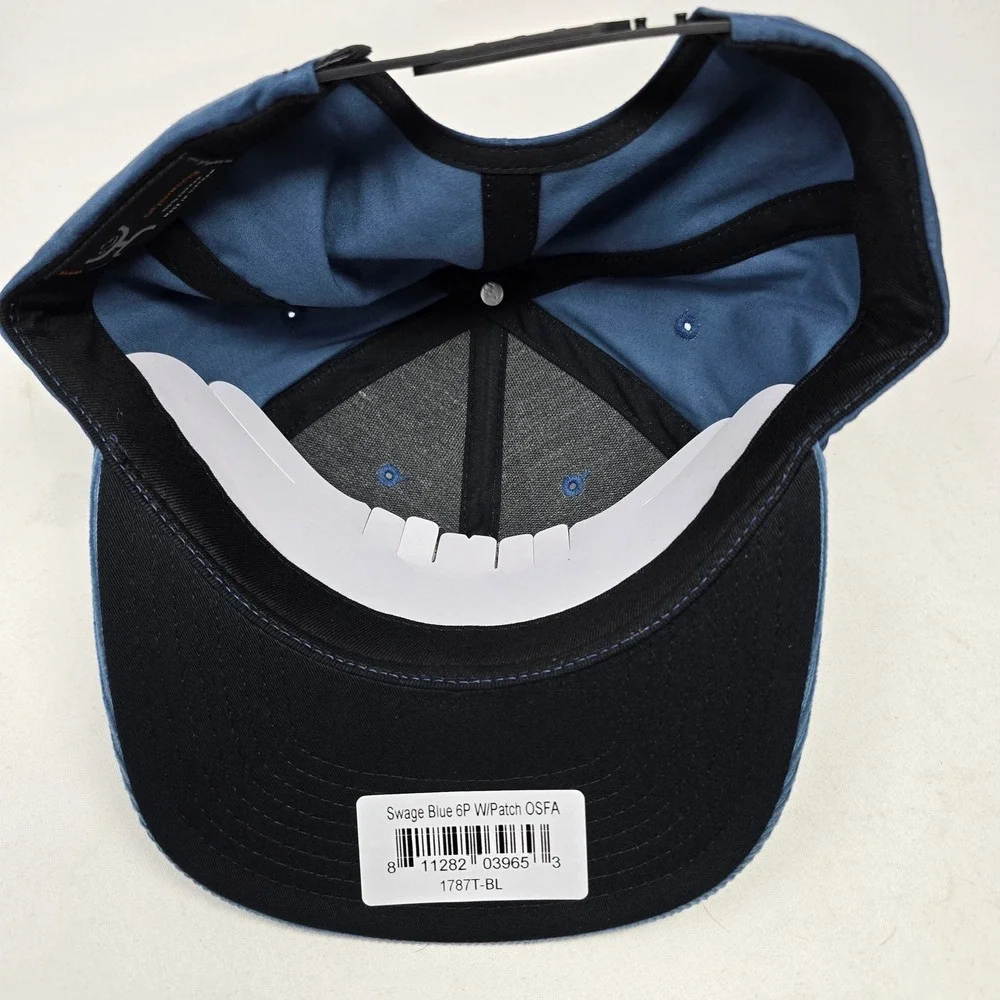 Hooley Western Brands Swage Blue Hybrid‎ Bill Snapback Cap corduroy NEW